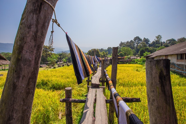 Things to do in Nan, Thailand: Rice fields, wooden huts and handwoven textiles in Pua