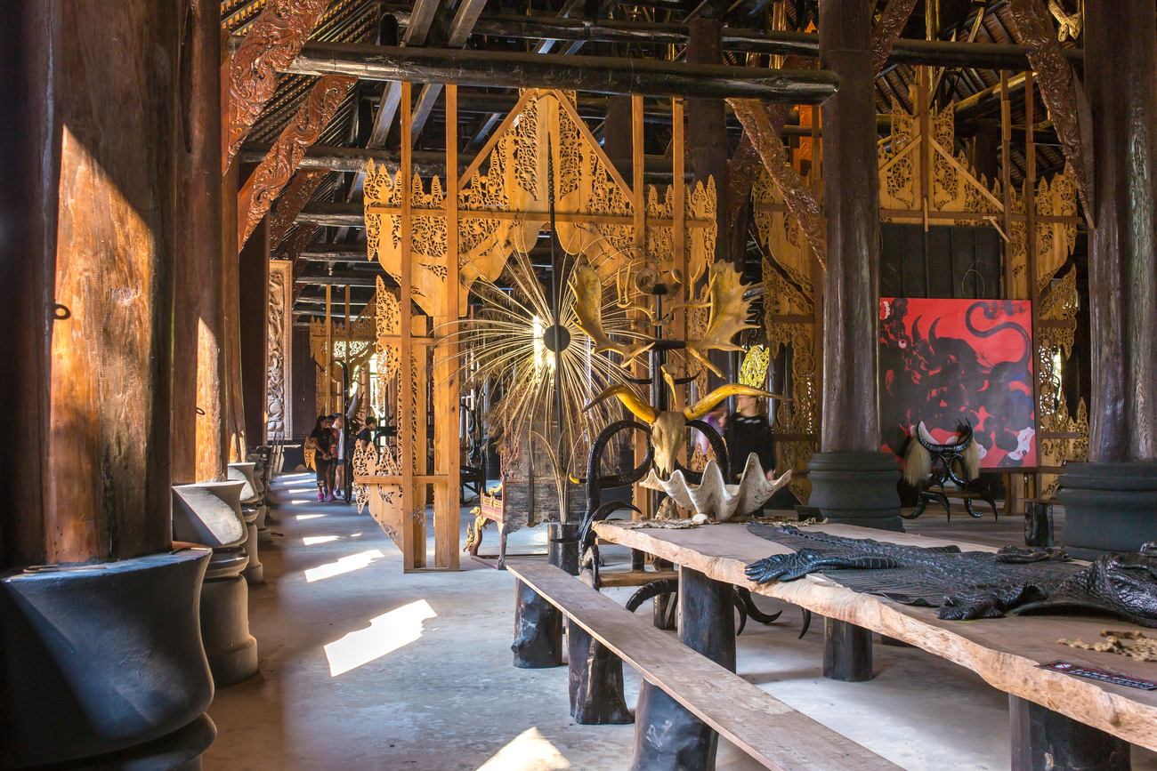 Hidden art museums and art galleries in Thailand: The art of death at Black House, Chiang Rai