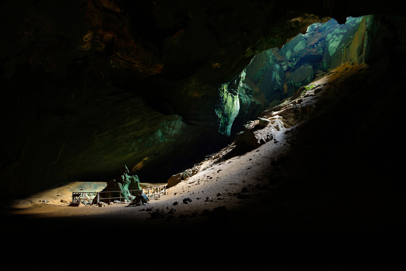 Things to do in Satun, Thailand: The room of emerald light inside Phu Pha Phet Cave