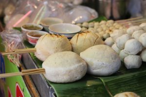 Things to do in Suphan Buri, Thailand: Sam Chuk Market, where one meatball could be enough for lunch