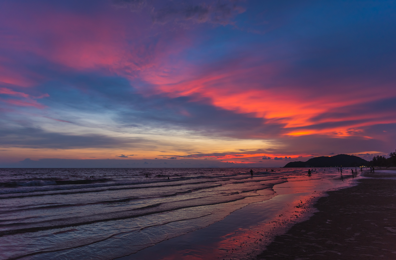 Things to do in Chanthaburi, Thailand: Sunset at Chao Lao Beach